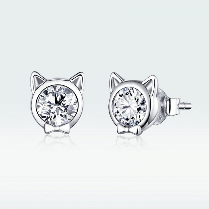 Cercei argint pisicute jucause [8]