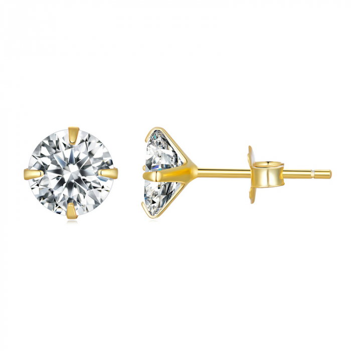 Cercei argint placati cu aur [1]