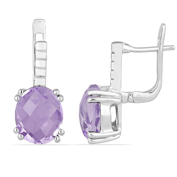 Cercei argint Princess, 925, cu ametist brazilian - EVA0001 [2]