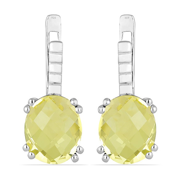 Cercei argint Princess, 925, cu topaz galben - EVA0003 [1]