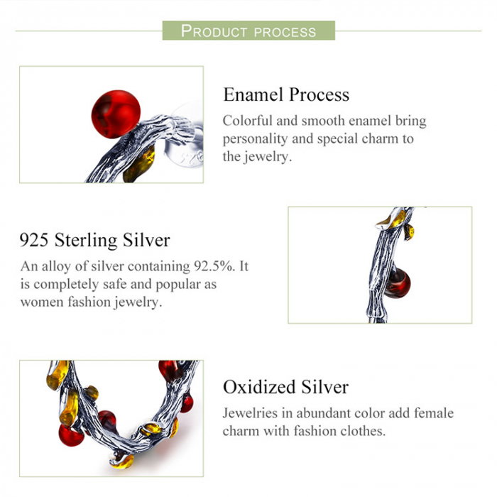 Cercei argint crengute / ramura [3]