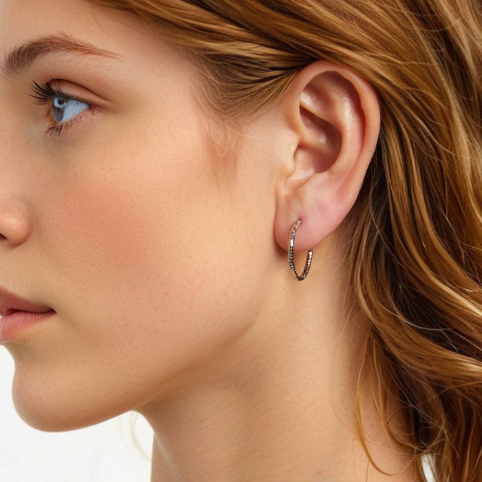 Cercei argint rasuciti Disco [4]