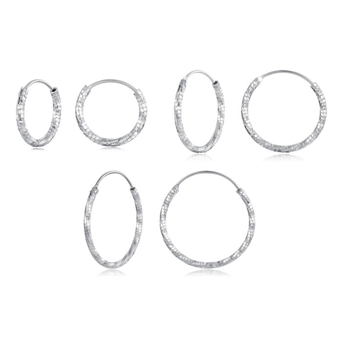 Cercei argint rasuciti Disco [16]