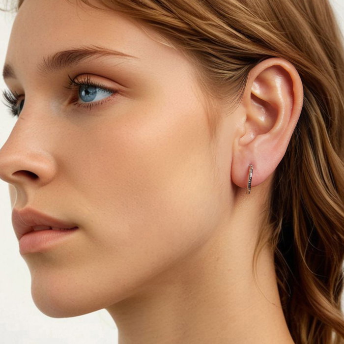 Cercei argint rasuciti Disco [4]