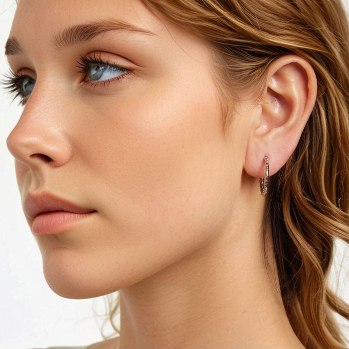 Cercei argint rasuciti Disco [6]