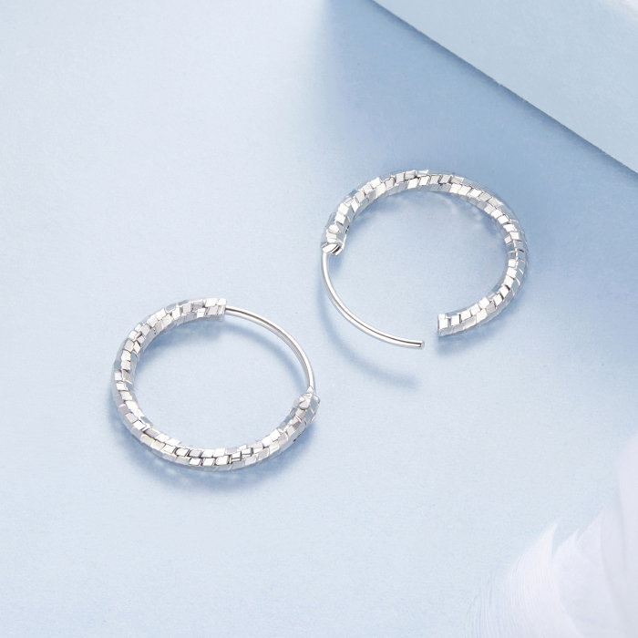 Cercei argint rasuciti Disco [7]