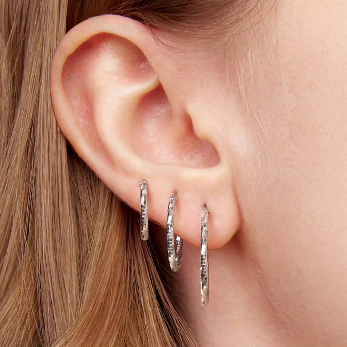 Cercei argint rasuciti Disco [11]