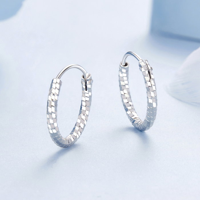 Cercei argint rasuciti Disco [5]