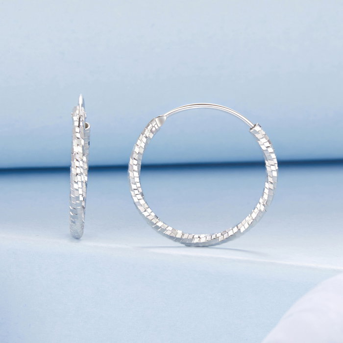 Cercei argint rasuciti Disco [3]