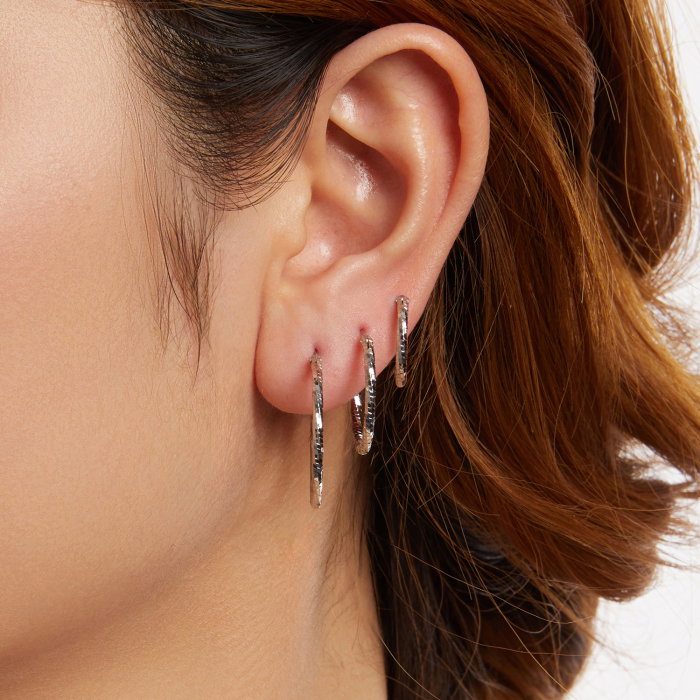 Cercei argint rasuciti Disco [15]