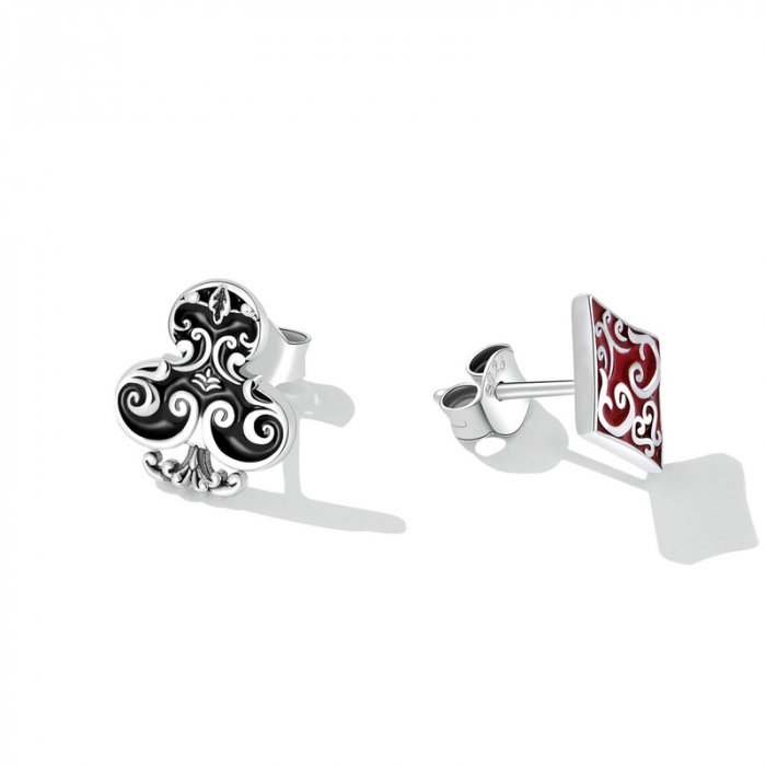 Cercei argint Romb si Trefla [3]