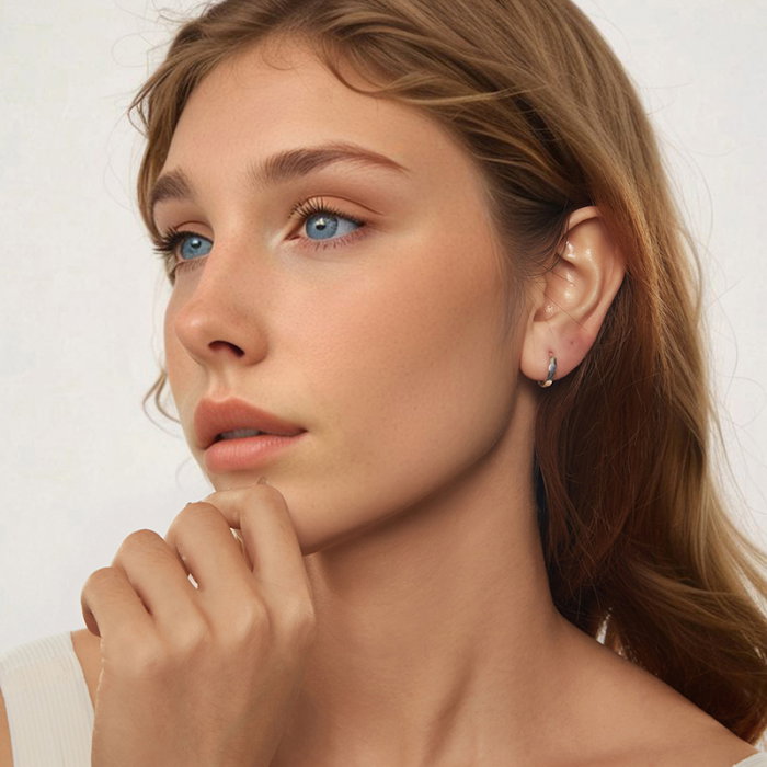 Cercei argint rotunzi 10 mm [4]