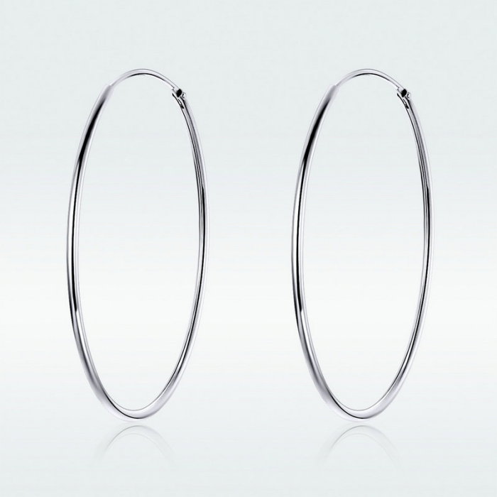 Cercei argint rotunzi cu diametrul de 4 cm [7]