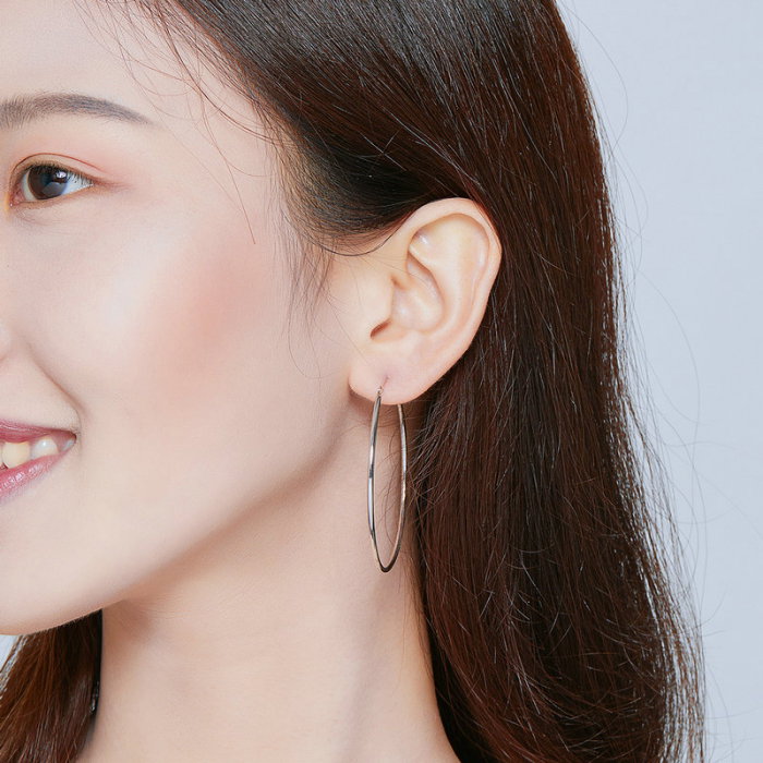 Cercei argint rotunzi cu diametrul de 5 cm [6]