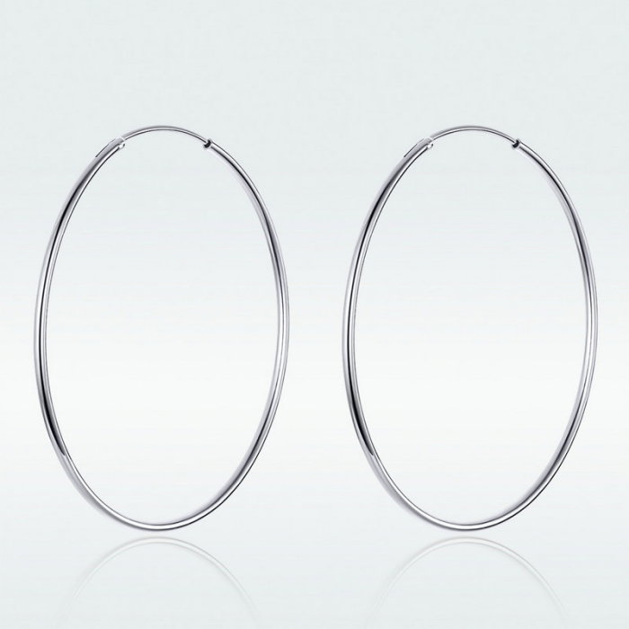 Cercei argint rotunzi cu diametrul de 5 cm [2]