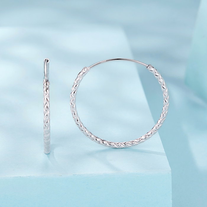 Cercei argint rotunzi cu model [4]