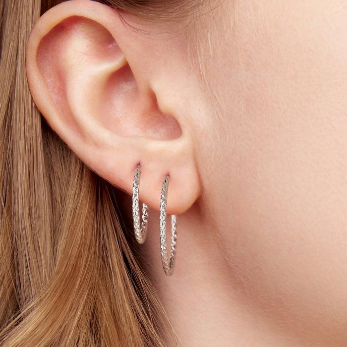 Cercei argint rotunzi cu model [3]