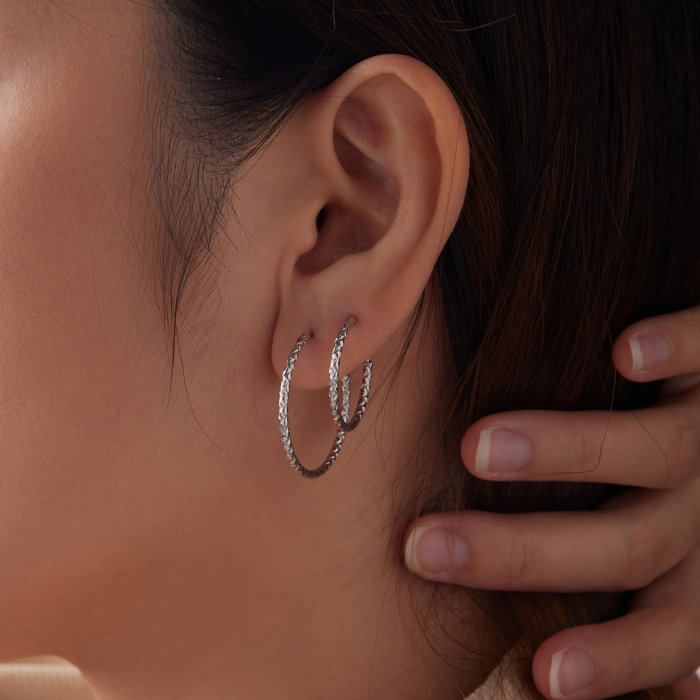 Cercei argint rotunzi cu model [11]