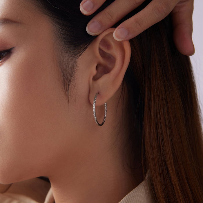 Cercei argint rotunzi cu model [7]