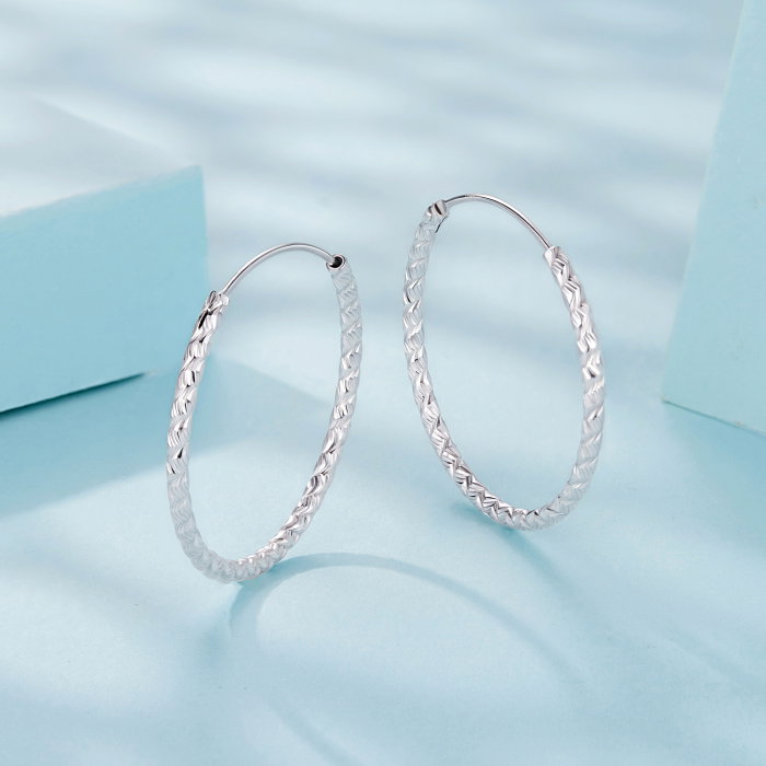 Cercei argint rotunzi cu model [5]