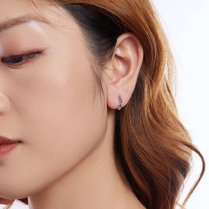 Cercei argint rotunzi cu valuri [14]