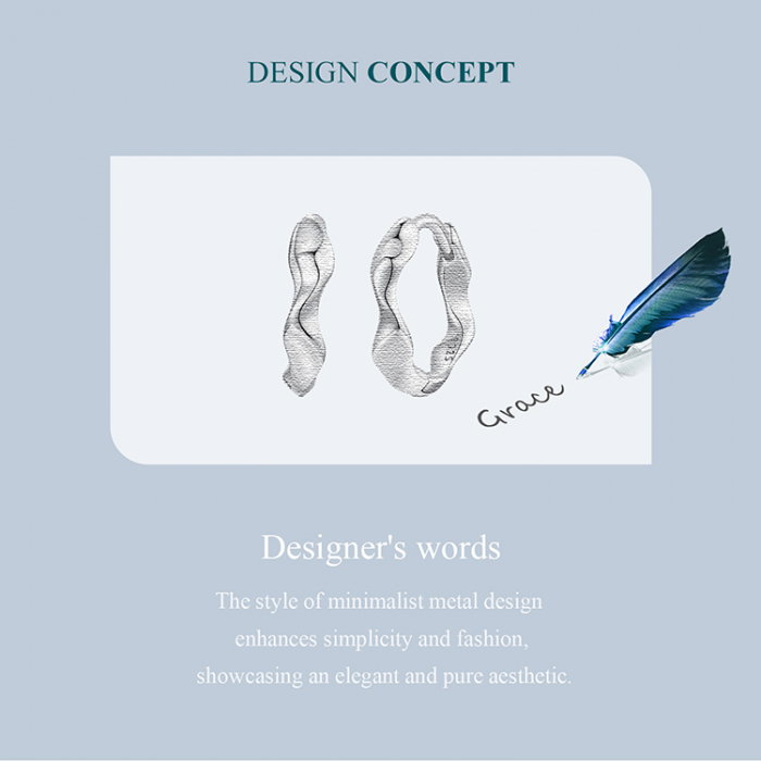 Cercei argint rotunzi cu valuri [11]