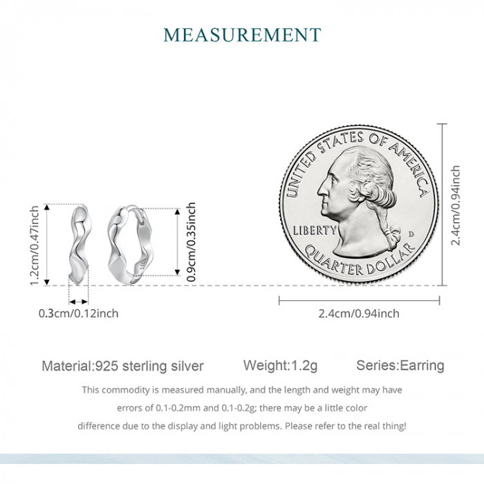 Cercei argint rotunzi cu valuri [10]
