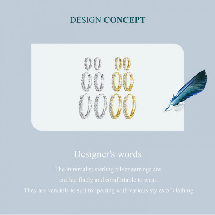 Cercei argint rotunzi cu zirconii [13]