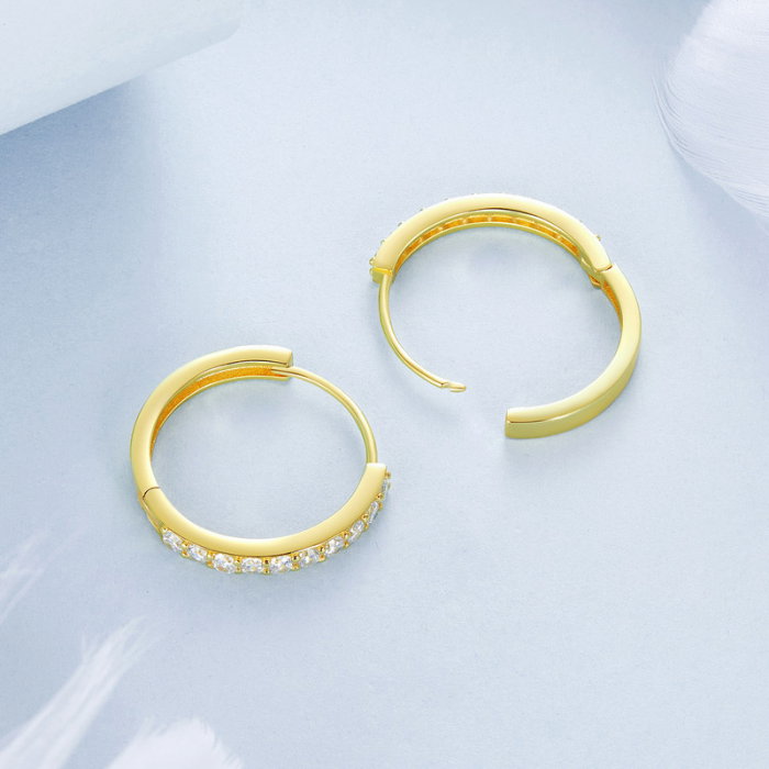 Cercei argint rotunzi cu zirconii [7]