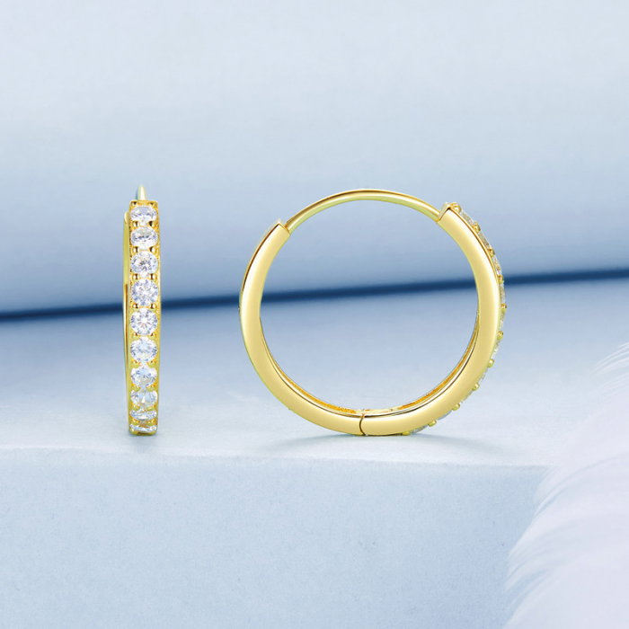 Cercei argint rotunzi cu zirconii [5]