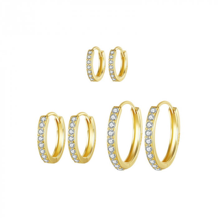 Cercei argint rotunzi cu zirconii [17]