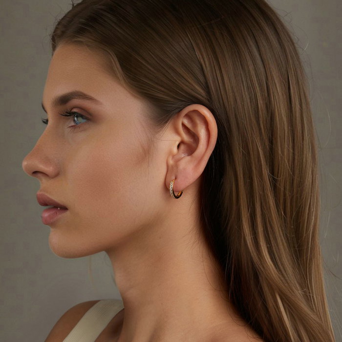 Cercei argint rotunzi cu zirconii [2]