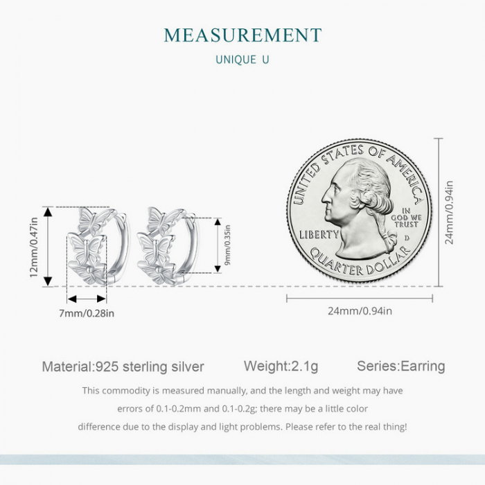 Cercei argint rotunzi fluturasi [11]