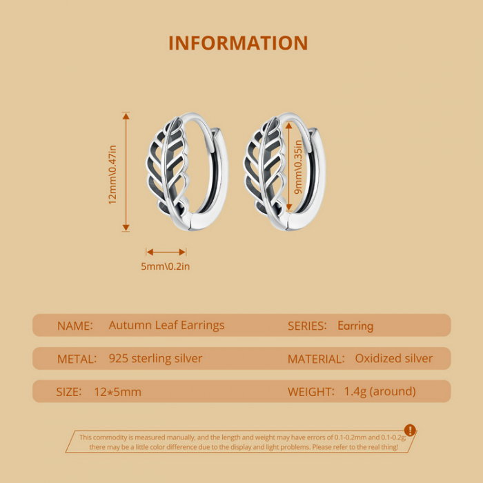 Cercei argint rotunzi frunze [7]