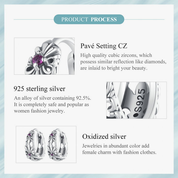 Cercei argint rotunzi iris [10]