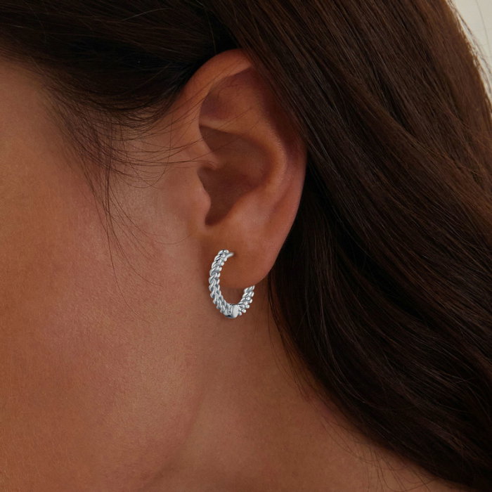 Cercei argint rotunzi lant [5]