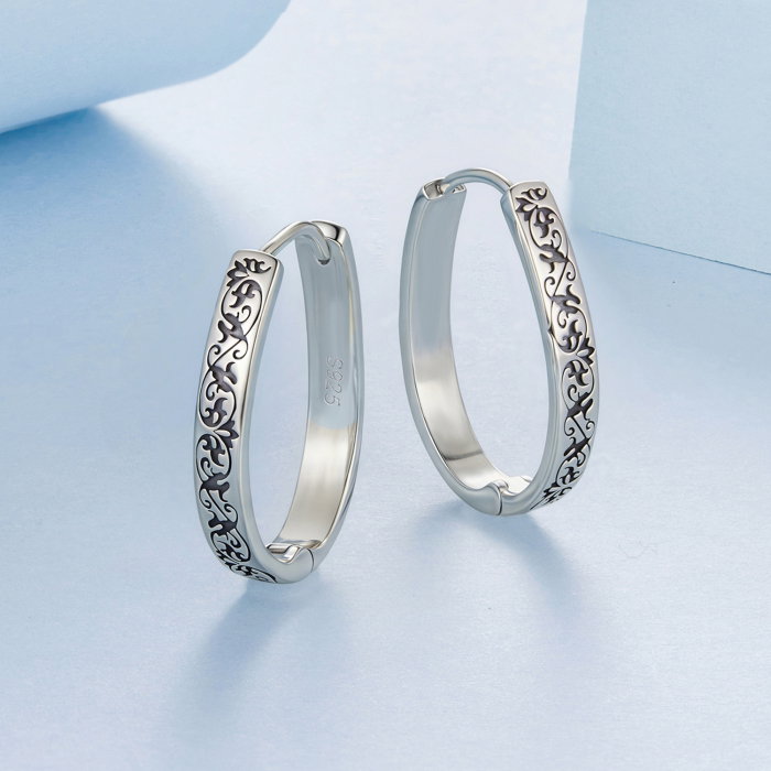 Cercei argint rotunzi model vintage [5]