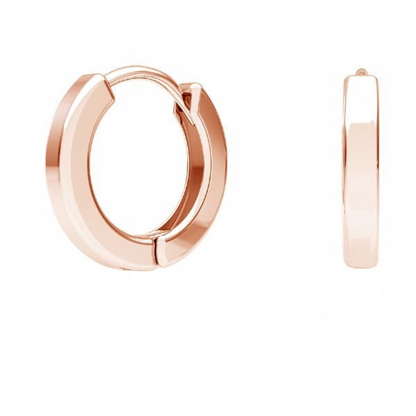 Cercei argint rotunzi placati cu aur roz 18 k [1]