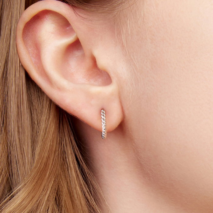 Cercei argint rotunzi rasuciti [2]