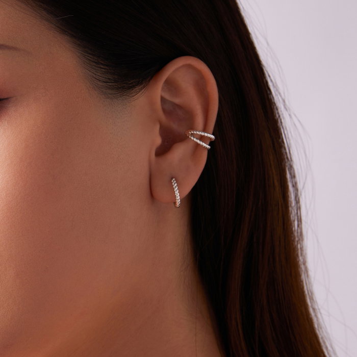 Cercei argint rotunzi rasuciti [9]