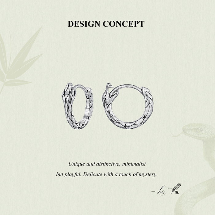 Cercei argint rotunzi sarpe [15]