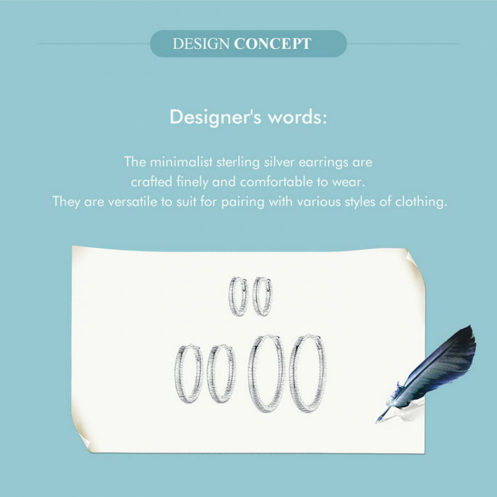 Cercei argint rotunzi simpli [18]