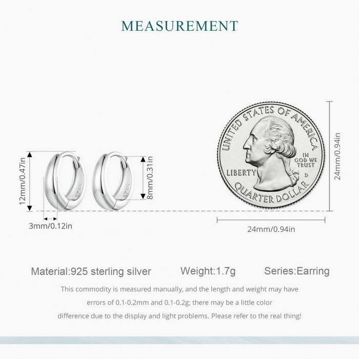Cercei argint rotunzi simplu [10]