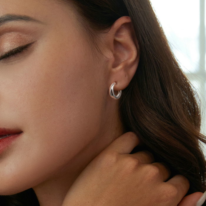 Cercei argint rotunzi simplu [7]