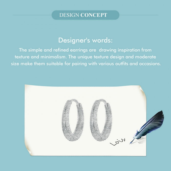 Cercei argint rotunzi textura simpla [9]