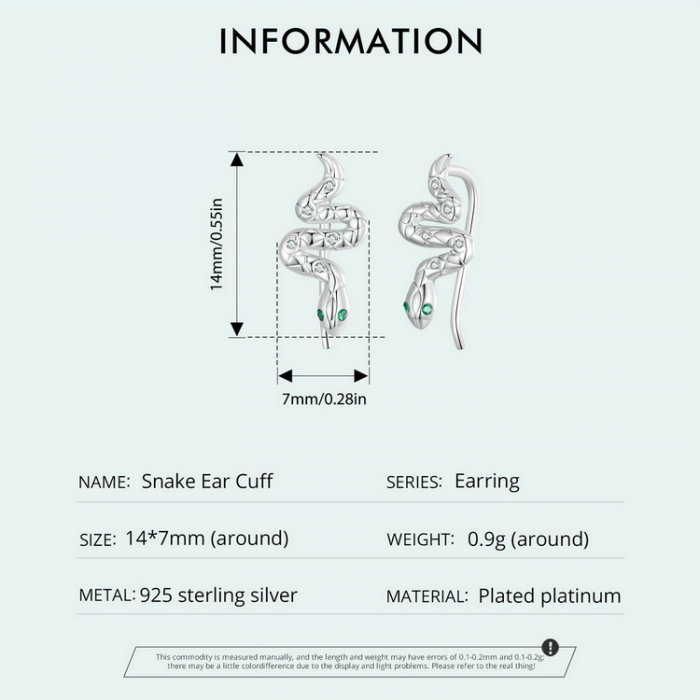 Cercei argint sarpe cu carlig [9]