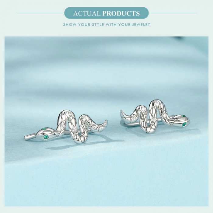 Cercei argint sarpe cu carlig [15]