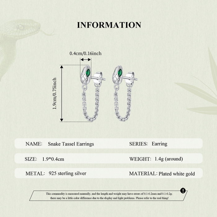 Cercei argint sarpe cu zirconii [13]