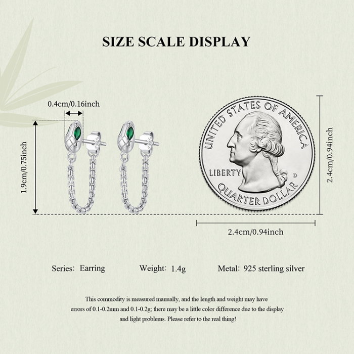 Cercei argint sarpe cu zirconii [14]