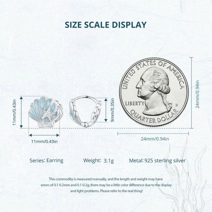 Cercei argint scoica de mare [11]